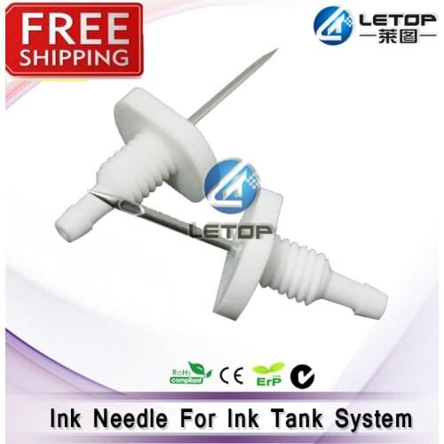 Solvent printer ink needles for ink tank system inkjet printer