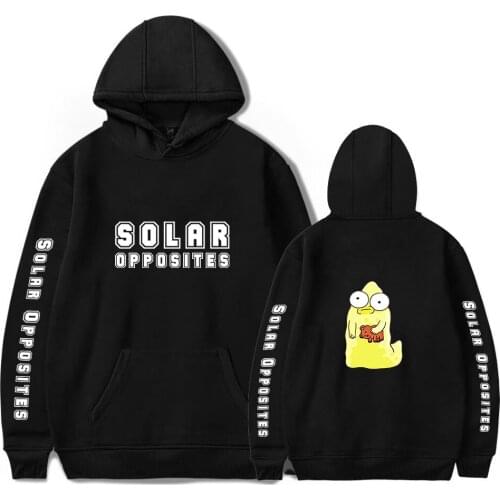 Solar Opposites Hoodies Men Women Sweatshirt Black Warm Long Sleeve Adult Sweatshirts Autumn Anime Hoodies Korvo Terry Tops