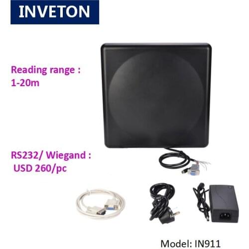 UHF RFID reader high performance long distance antenna embedded ISO18000-6 c work with rfid card for Access Control Management