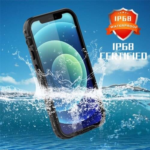 Magsafe Back Waterproof Case Bracket Diving Underwater Pc + Tpu Armor Cover For Iphone 12 Phone Protective Shell Ks1044