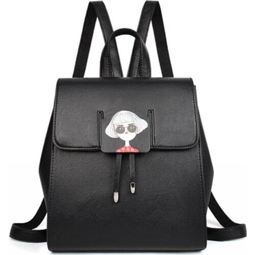 Women Backpack High Quality PU Leather School Bag Women Backpacks Girls Teenagers Interior Compartment Computer Interlayer 2019