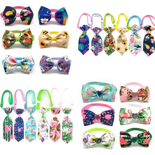50/100pcs New Pattern Pet Grooming Dog Accessories for Puppy Dog Bowties Dog Cat Bow Ties Pet Supplies Dog Grooming Necktie