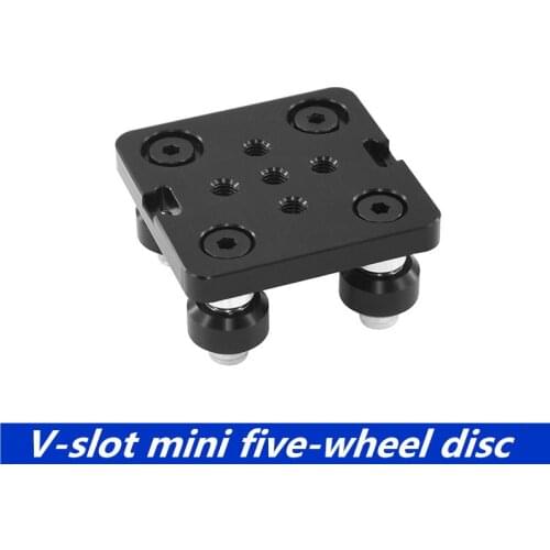 3D printer accessories Openbuilds European standard 2040 aluminum profile pulley V-Slot mini five-wheel disc