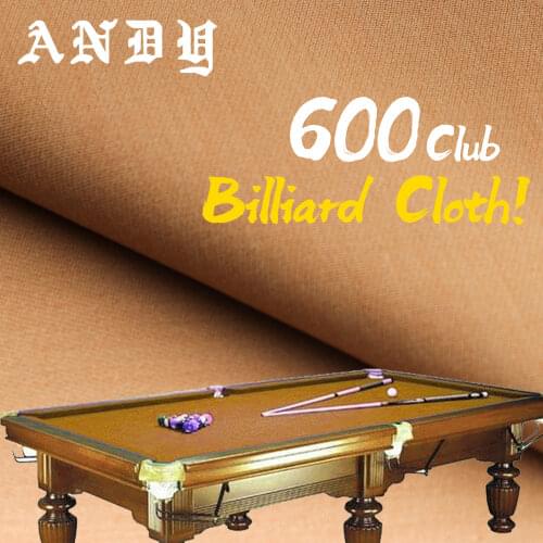 ANDY 600 Billiard Cloth for 70% Wool 30% Nylon 3 Colors Professional Table Cloth Club Define Billiard Accessories