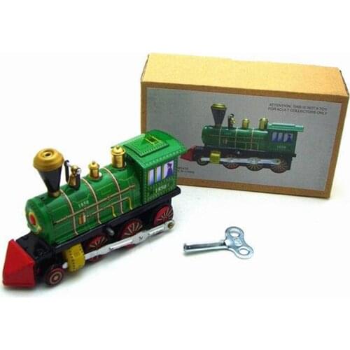 Antique tin toy Wind up toys locomotive metal craft robot /car/train collection Photography props wind up tin toy xmas gift