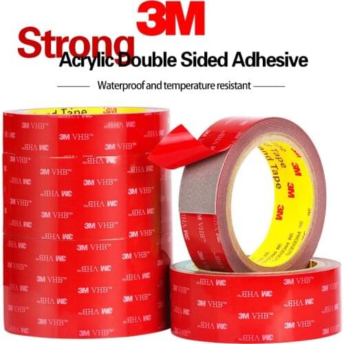 3M Double Sided Tape For Car VHB Strong Sticky Adhesive Tape Anti-Temperature Waterproof Bathroom Office Decor Thickness 0.8mm