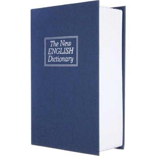 Household storage box dictionary books bank cash cash jewelry hidden secret security lockers with 2 key locks