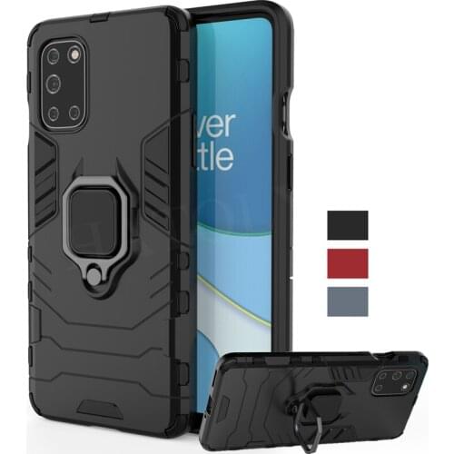 For Oneplus 8T Case Cover One Plus 8 T 7 7T Pro Shockproof TPU Bumper Magnetic Ring Holder Armor Back Phone Case For Oneplus 8T