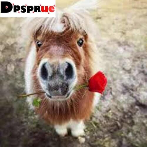 Dpsprue 5D DIY Diamond Painting Full Square/Round Drill "Cute Animal" Embroidery Cross Stitch Mosaic gift Home Decor Gift D29