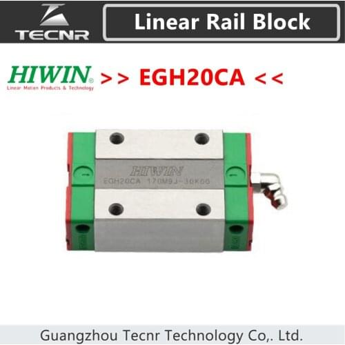 Taiwan original HIWIN EGH20CA linear guideway slide carriage block slider for linear rails HGR20