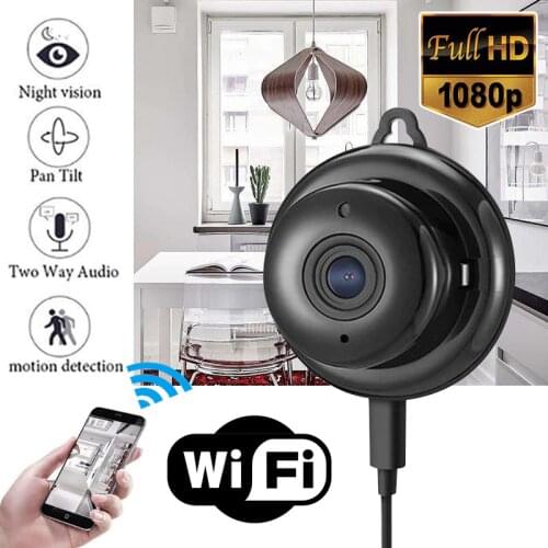 Mini HD 1080p Wireless WIFI IP Camera home camera security system CCTV Infrared Night Vision With SD Card Slot Audio APP