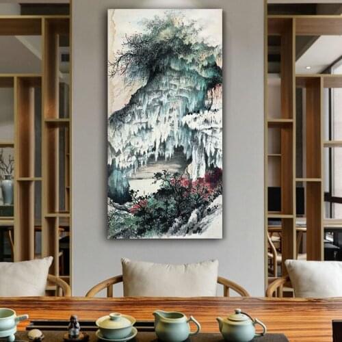 DIY colorings pictures by numbers with Gengsang ancient cave map picture drawing painting by numbers framed Home