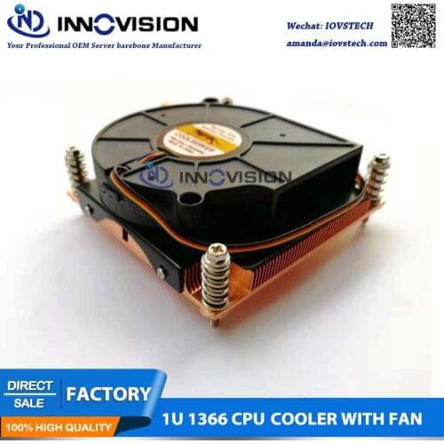 New CPU Cooler Socket 1366 WITH FAN for 1U server