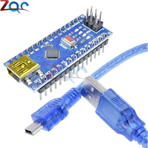 MINI USB Nano V3.0 ATmega328P CH340G 5V 16M Micro-controller board for Arduino NANO 328P NANO 3.0 + USB cable