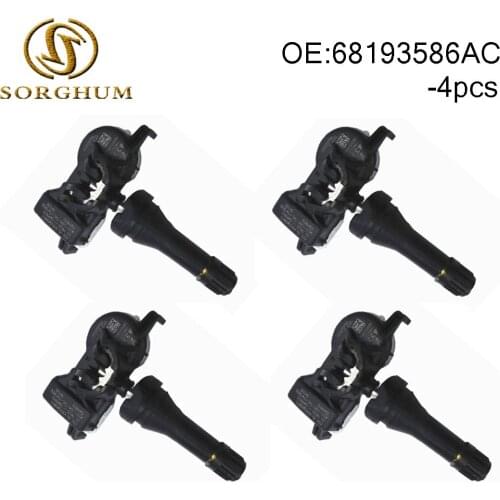 4 pcs 68193586AC TPMS Tire Pressure Monitoring System Sensor For Dodge Dart Chrysler
