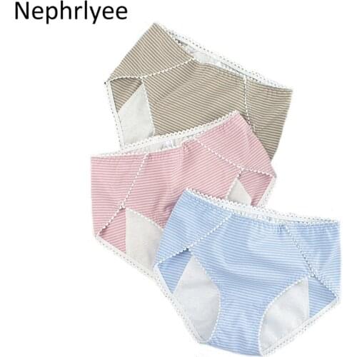 1PC Women Menstrual Panties Plus Size Leak-Proof Period Underpants Breathable Female Waterproof Menstruation Briefs