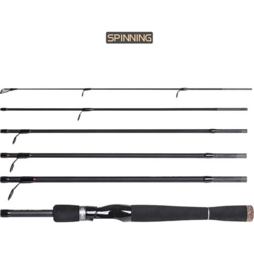 Carbon Small Sea Pole Fiber Telescope Fishing Rod Travel Spinning Fishing Pole Fishpole Outdoor Fishing Rod