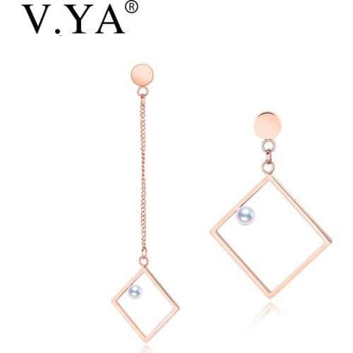 V.YA Romantic Irregular Women Simulated-Pearl Earrings 2017 Jewelry Drop & Dangle Earrings Female Party Gifts Charms Drop Ship
