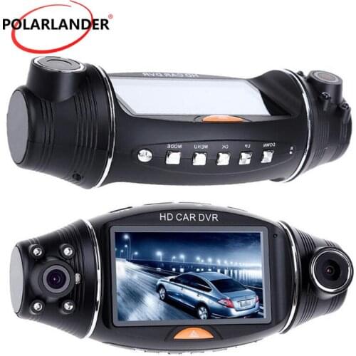 2.7 Inch Camera G-sensorGPS Logger Dual Lens 1080P Car Camera DVR R310 Video Recorder TFT LCD Dash Cam Infrared Night Vision