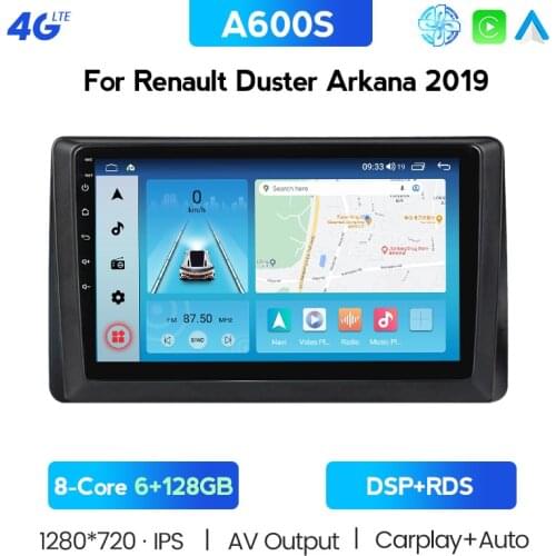 Built-in Wireless Carplay For Renault Duster Arkana 2019 Car Radio Multimedia Video Player Navigation GPS Android 2din Russian