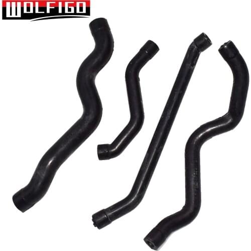 WOLFIGO Engine Crankcase Breather Hose Set 4pcs for Benz W202 W203 W211 W210 1120180382,1120180482,1120180282,1120180182 New