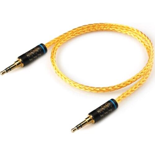 Xiao Fan AU01 3.5mm to 3.5mm Custom interface Cable Aux Audio Cable for Car/Headphone/power amplifier/Oneplus Huawei