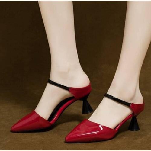 Marlisasa Female Classic White Pu Leather Office High Heel Shoes Lady Fashion Shoes Women Black Shoes Mujer Tacones Altos F5338