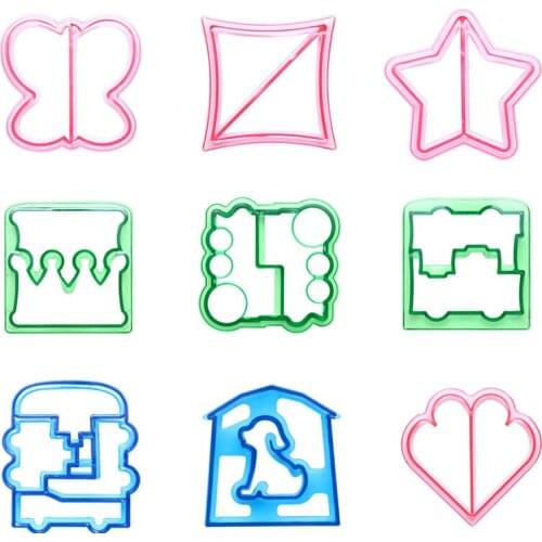 1pcs Bread Mould Cutter DIY Creative Cute Shape Sandwich Toast Cookie Plastic Mold