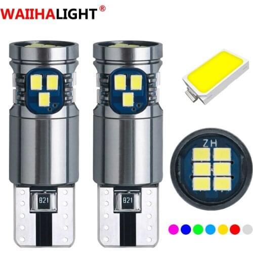 2x Car Signal Lamp T10 W5W Led Canbus Bulbs 18SMD 2014 Chips W5W 168 194 Car Interior Reading Light Wedge Side Lamps 12V