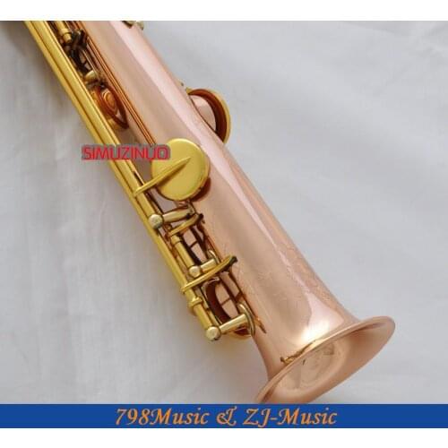 Professional Rose Brass Sopranino Sax Eb saxophone Abalone Shell Key With Case
