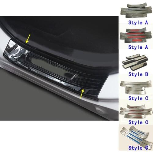 Car Stainless Steel/Plastic Pedal Door Sill Scuff Plate Cover External Outside Threshold For Honda CRV CR-V 2017 2018 2019 2020