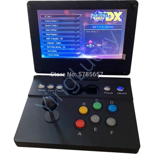 Free shipping original 3000 in 1 Pandora Box DX portable mini arcade 10.1-inch clamshell retro 3D video game console HDMI VGA