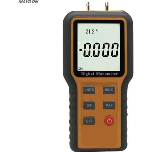 Digital Manometer Air Pressure Gauge Handheld Digital Differential Natural Gas Pressure Meter Measurement