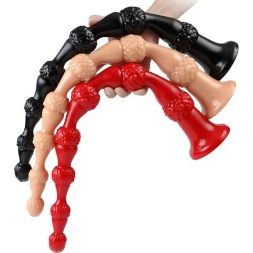 54cm Long Anal Plug with Suction Cup Anal Dildo Butt Plug Anal Beads Erotic Toys for Women Men Sex Toys Anus Dilatador Expander