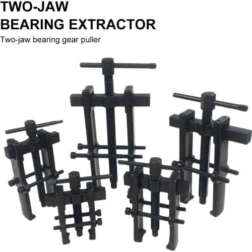 2 Jaw Twin Legs Bearing Gear Puller Remover Hand Tool Extractor Installation Removal Kit Adjustable Range for Flywheel Bearing