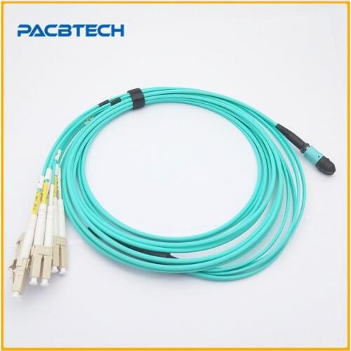 MPO Female (SENKO)-8xLC 2.0mm Fanout Fiber Optical Patch Cord,3.0mm 8Cores Mini LSZH Round Cable MPO Fiber patch cord