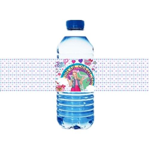 JOJO siwa Party supplies Sticker labels, Party Favors Birthday Bottle Sticker Labels Toys Night Party Decoration Supplies Favor