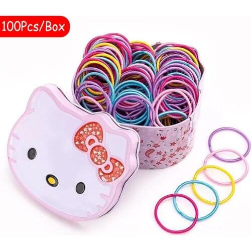 Korean Version of The Girls Color Elastic Elastic Small Hair Ring Childrens Rubber Band Headdress Hair Ring Hair Accessories