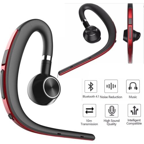 2019 New Fashion Men Business Hands Free Noise Cancelling Earphone Wireless Bluetooth Sports Headset With Mic For Phone Driving
