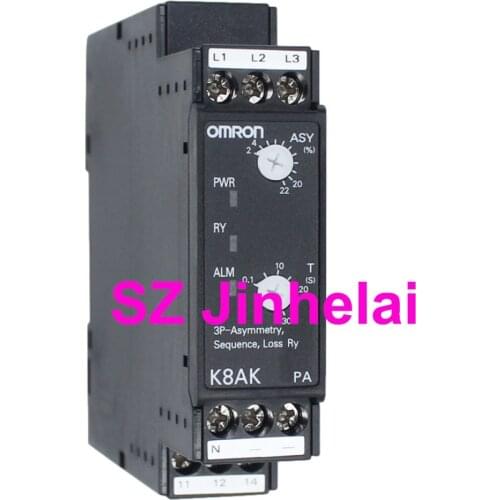 OMRON K8AK-PA2 Authentic Original Measuring Monitoring Relay 380-480VAC