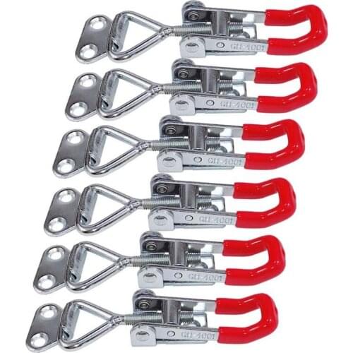 Pull Latch Clamp 6PCS Pull Action Latch Adjustable Toggle Clamp 150Kg 330Lbs Holding Capacity