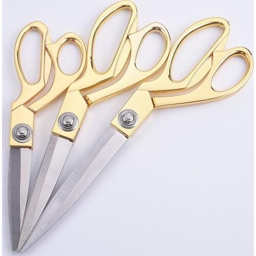 Professional Tailor Scissors Stainless Steel Vintage Handicraft Sewing Scissors for Needlework Tailor Shears Fabric DIY Cutter
