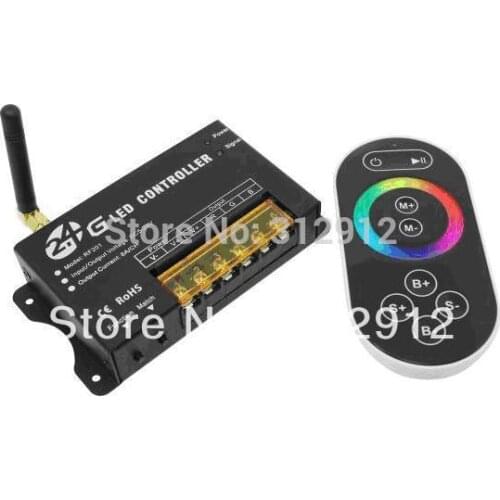 RF202;2.4Ghz led CCT touch controller,DC5V-24V input,max 8A*2channel output