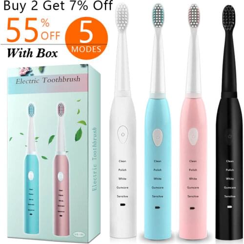 Home Ultrasonic Electric Toothbrush Rechargeable Dental Scaler Sonic Tooth Cleaner Portable Remover Stains Dentist Brush Head