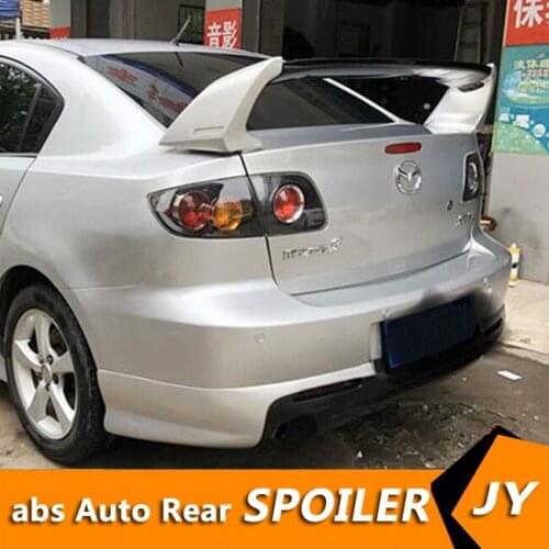 For Mazda 3 Spoiler 2006-2013 Mazda 3 FD2 Spoiler 3DCK ABS plastic Material Car Rear Wing Color Rear Spoiler