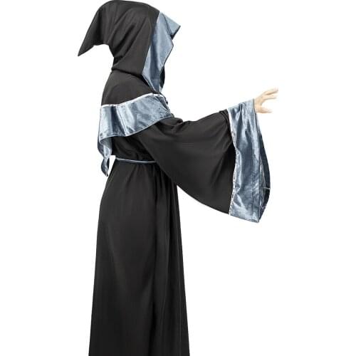 Medieval Priest Wizard Cosplay Halloween Costumes For Men Adults Monk Middle Age Ancient Clothing Vintage Christian Suits