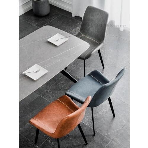 Net Red Ins Chair Light Luxury Dining Chair Household Modern Simple Desk Stool Back Chair Nordic Coffee Shop Negotiation Chair