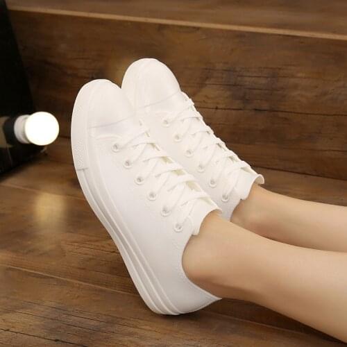 Womens Rain Shoes Simple Solid Color Fashion Shoelaces Rain Boots Generous Low Tube Rain Waterproof Shoes Rubber Boots