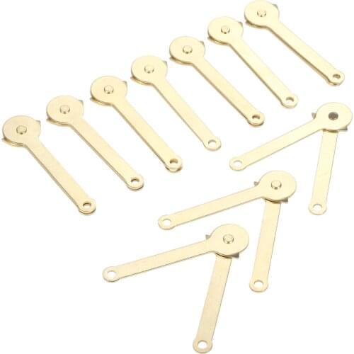 10Pcs 68mmx8mm Golden Lid Support Hinges Cabinet Door Kitchen Cupboard Hinges Gold Stays Hardware