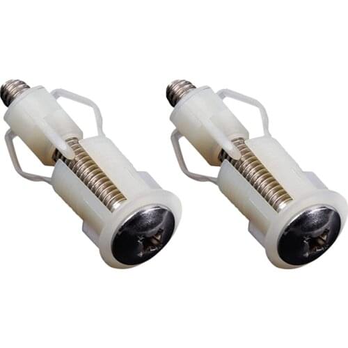2 Pack DIY Toilet Seat Hinges Screws WC Hole Fixing Fit Toilet Seats Hinges Repair Tools